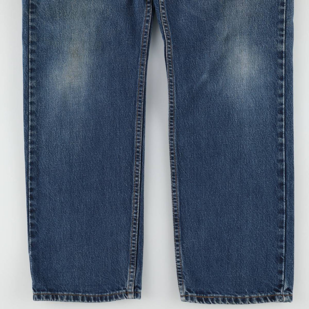 90'S Levi's 505 REGULAR FIT STRAIGHT LEG tapered denim pants for men, size W34, vintage cotton blue type Vintage Second Hand