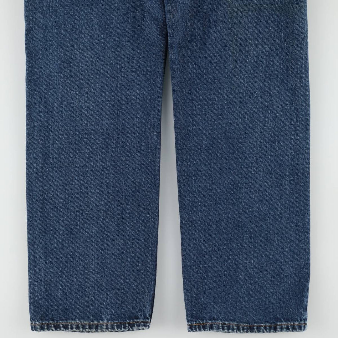 90'S Levi's 505 REGULAR FIT STRAIGHT LEG tapered denim pants for men, size W34, vintage cotton blue type Vintage Second Hand