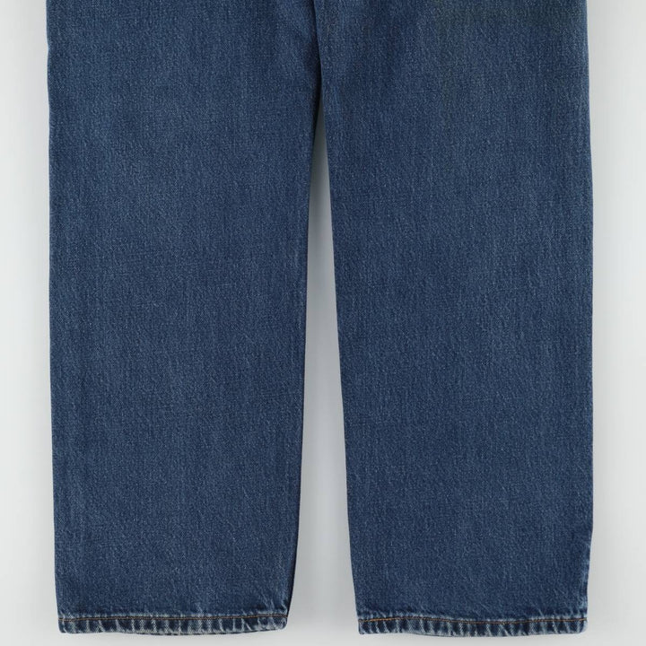 90'S Levi's 505 REGULAR FIT STRAIGHT LEG tapered denim pants for men, size W34, vintage cotton blue type Vintage Second Hand