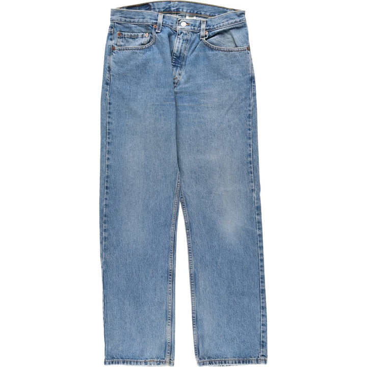 00'S Levi's 505 REGULAR FIT STRAIGHT LEG tapered denim pants for men, size w34 cotton blue type Vintage Second Hand