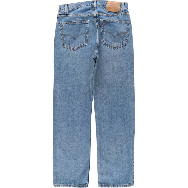 00'S Levi's 505 REGULAR FIT STRAIGHT LEG tapered denim pants for men, size w34 cotton blue type Vintage Second Hand