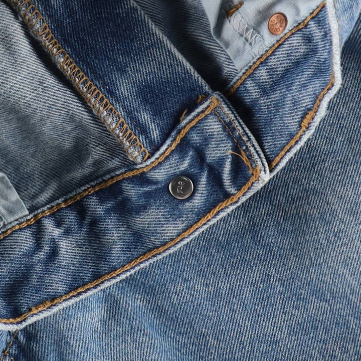00'S Levi's 505 REGULAR FIT STRAIGHT LEG tapered denim pants for men, size w34 cotton blue type Vintage Second Hand