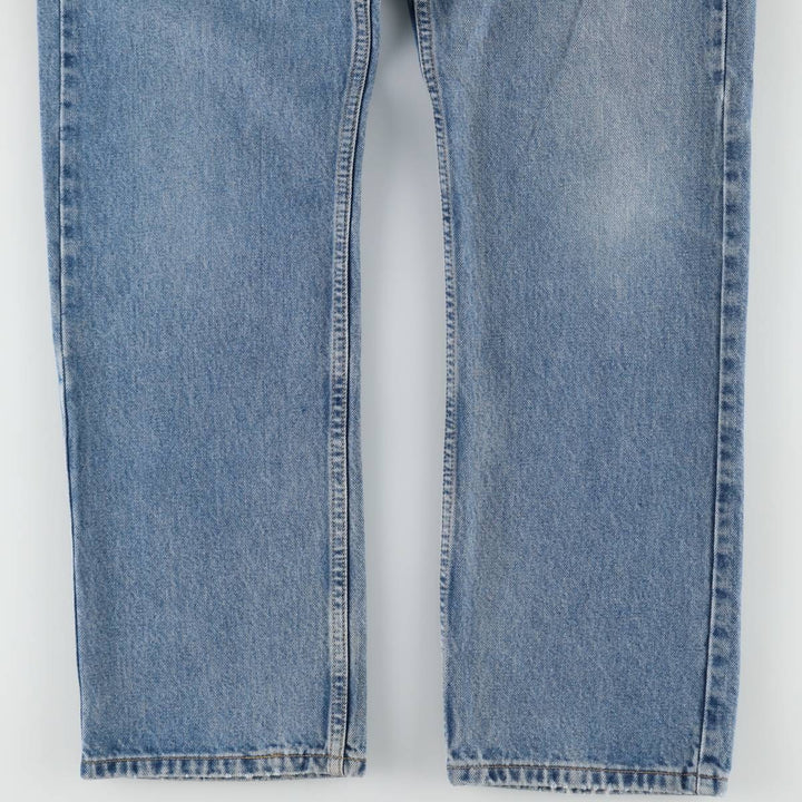 00'S Levi's 505 REGULAR FIT STRAIGHT LEG tapered denim pants for men, size w34 cotton blue type Vintage Second Hand