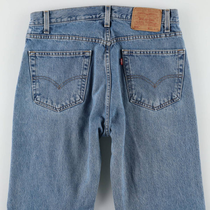00'S Levi's 505 REGULAR FIT STRAIGHT LEG tapered denim pants for men, size w34 cotton blue type Vintage Second Hand