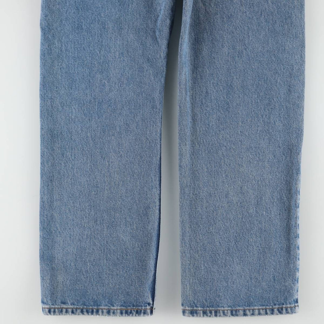 00'S Levi's 505 REGULAR FIT STRAIGHT LEG tapered denim pants for men, size w34 cotton blue type Vintage Second Hand