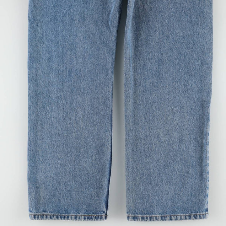 00'S Levi's 505 REGULAR FIT STRAIGHT LEG tapered denim pants for men, size w34 cotton blue type Vintage Second Hand