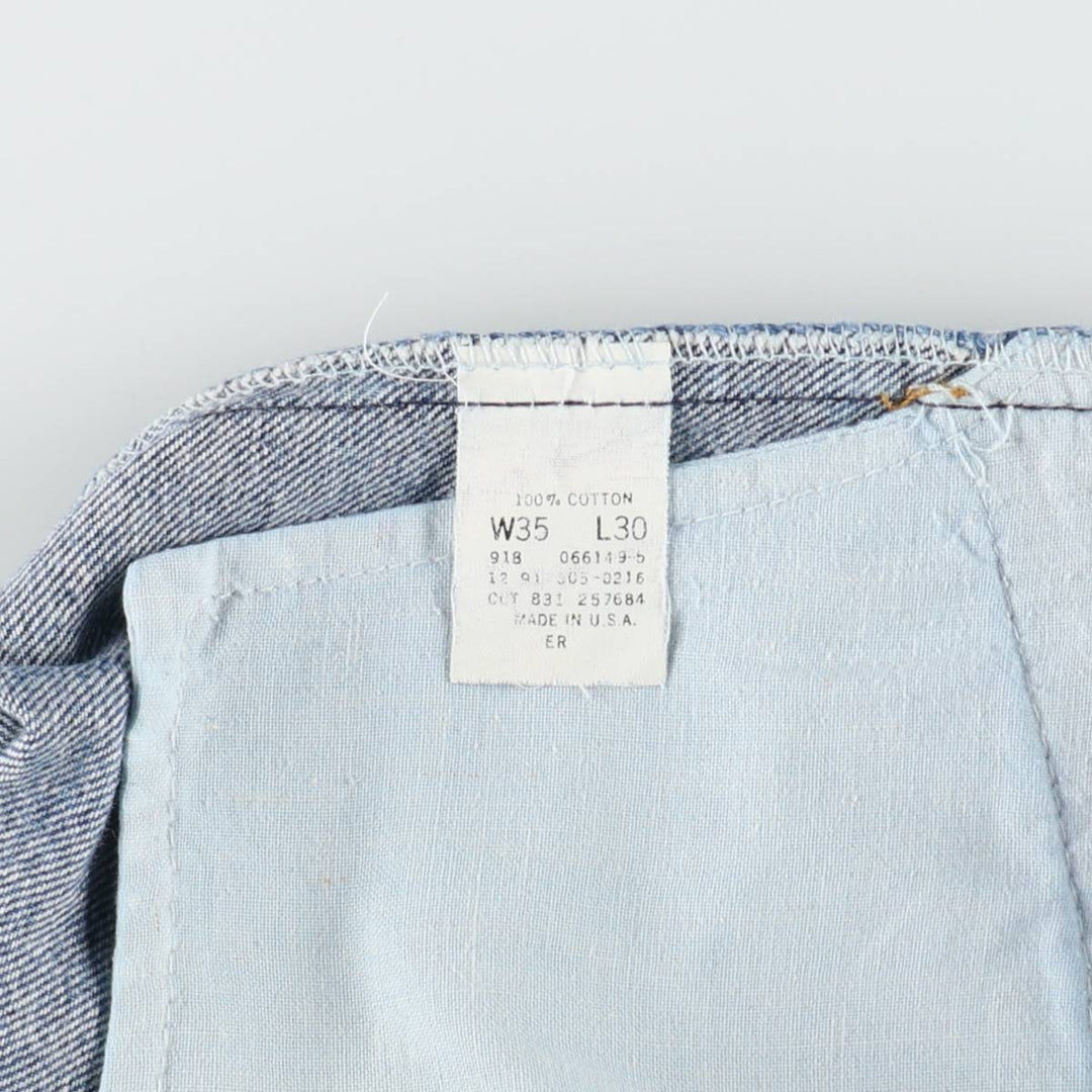 ~1990'S Levi's 505-0216 Tapered Denim Pants, Made in USA, Men's W35 (approx.), Vintage cotton blue type Vintage Second Hand