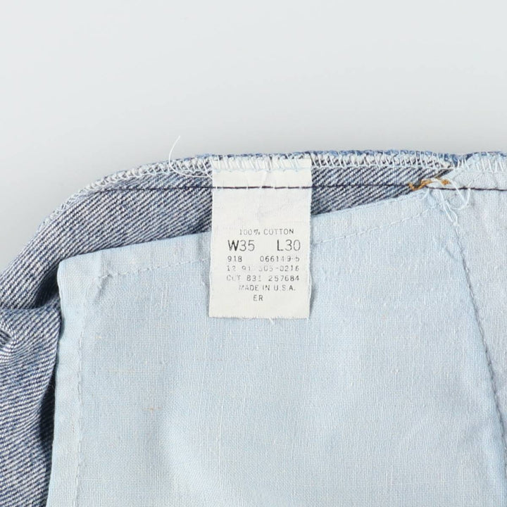 ~1990'S Levi's 505-0216 Tapered Denim Pants, Made in USA, Men's W35 (approx.), Vintage cotton blue type Vintage Second Hand