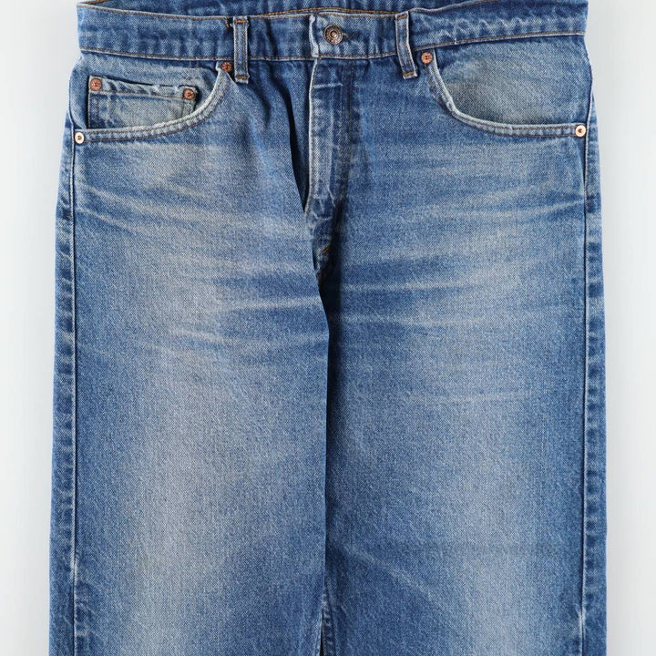 ~1990'S Levi's 505-0216 Tapered Denim Pants, Made in USA, Men's W35 (approx.), Vintage cotton blue type Vintage Second Hand