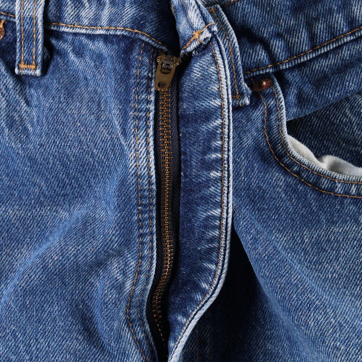 90'S Levi's 505-0216 Tapered Denim Pants, Made in USA, Men's, Size W33, Vintage cotton blue type Vintage Second Hand