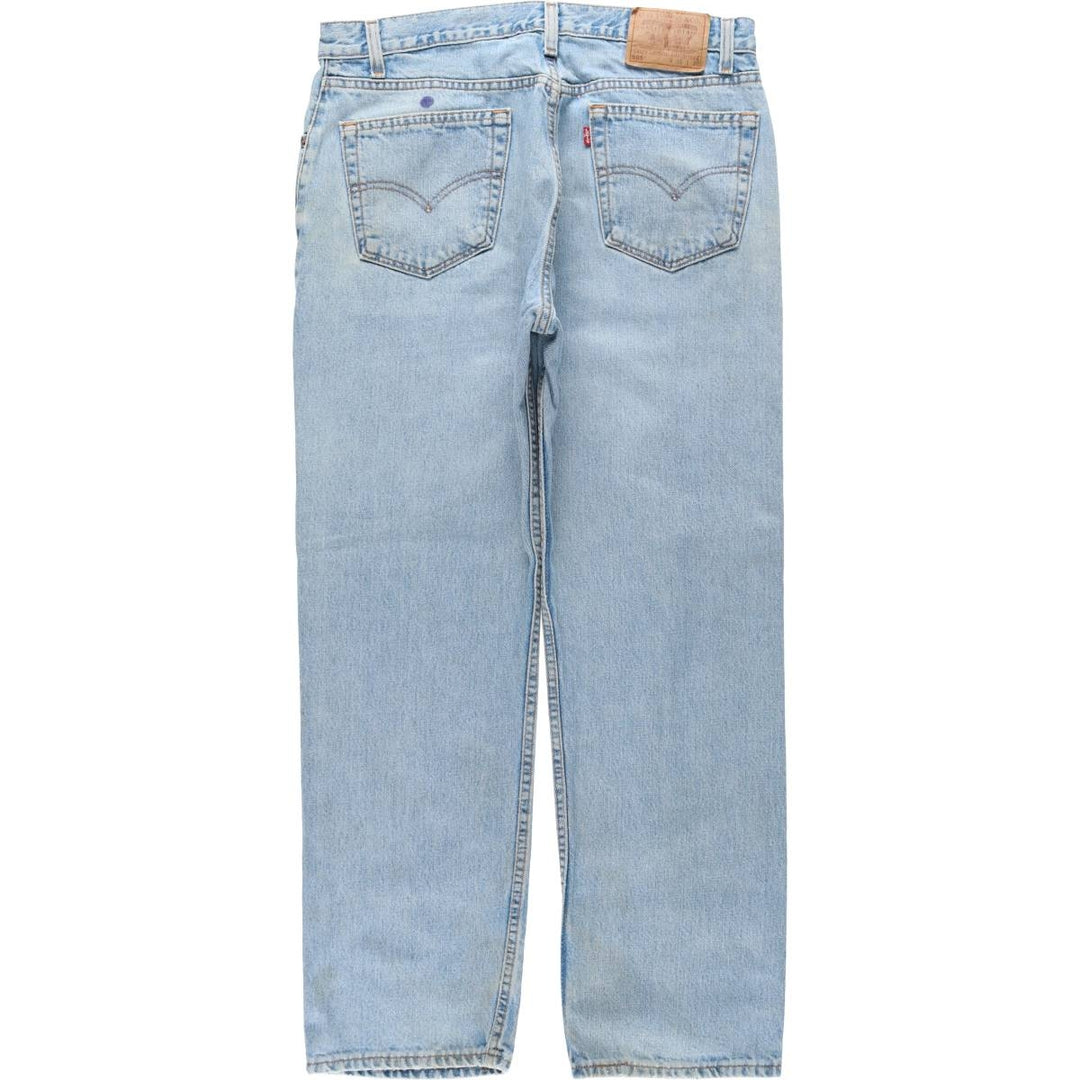 90'S Levi's 505 REGULAR FIT STRAIGHT LEG Tapered Denim Pants Made in USA Men's W35 Vintage cotton blue type Vintage Second Hand