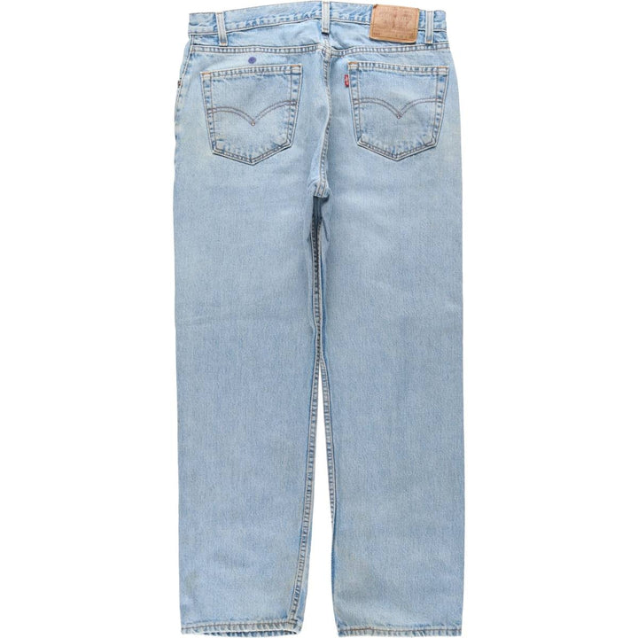 90'S Levi's 505 REGULAR FIT STRAIGHT LEG Tapered Denim Pants Made in USA Men's W35 Vintage cotton blue type Vintage Second Hand