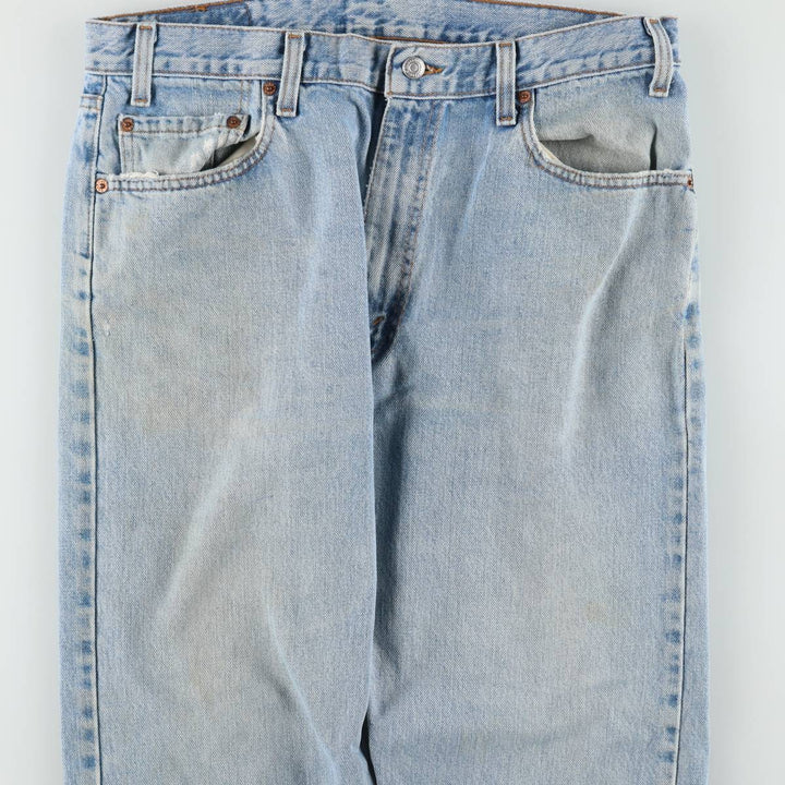 90'S Levi's 505 REGULAR FIT STRAIGHT LEG Tapered Denim Pants Made in USA Men's W35 Vintage cotton blue type Vintage Second Hand