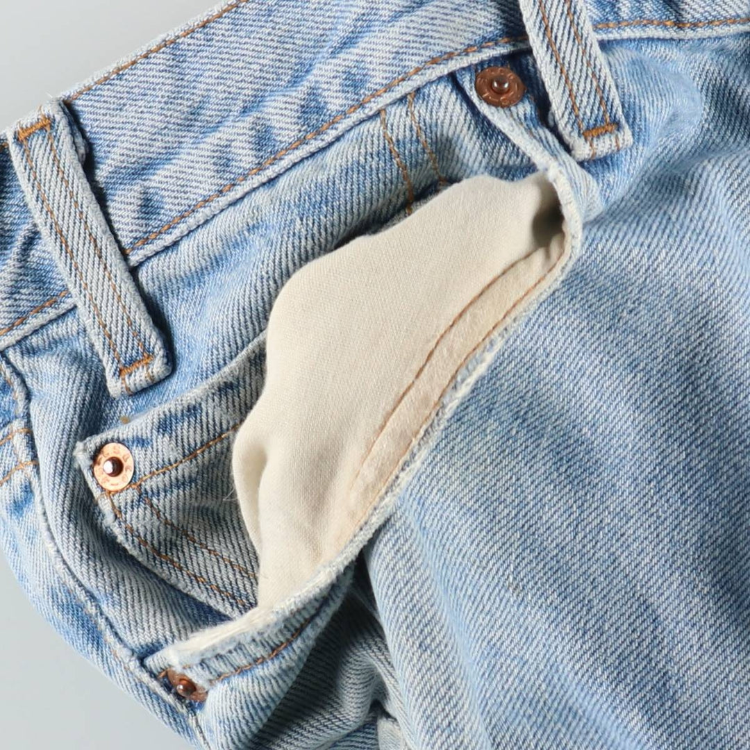 90'S Levi's 505 REGULAR FIT STRAIGHT LEG Tapered Denim Pants Made in USA Men's W35 Vintage cotton blue type Vintage Second Hand