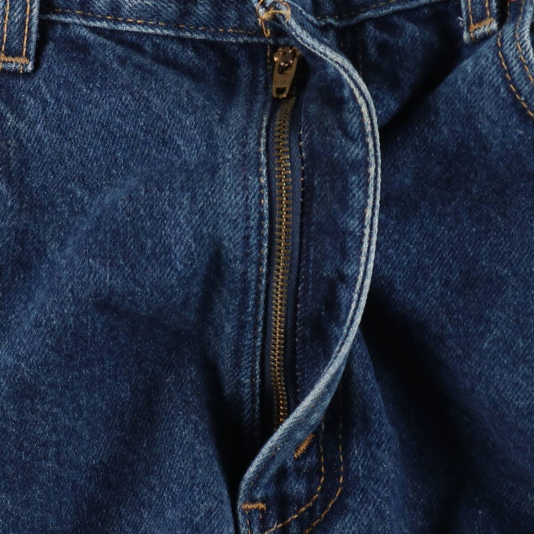 00'S Levi's 505 REGULAR FIT STRAIGHT LEG tapered denim pants made in USA, men's size w34 cotton blue type Vintage Second Hand