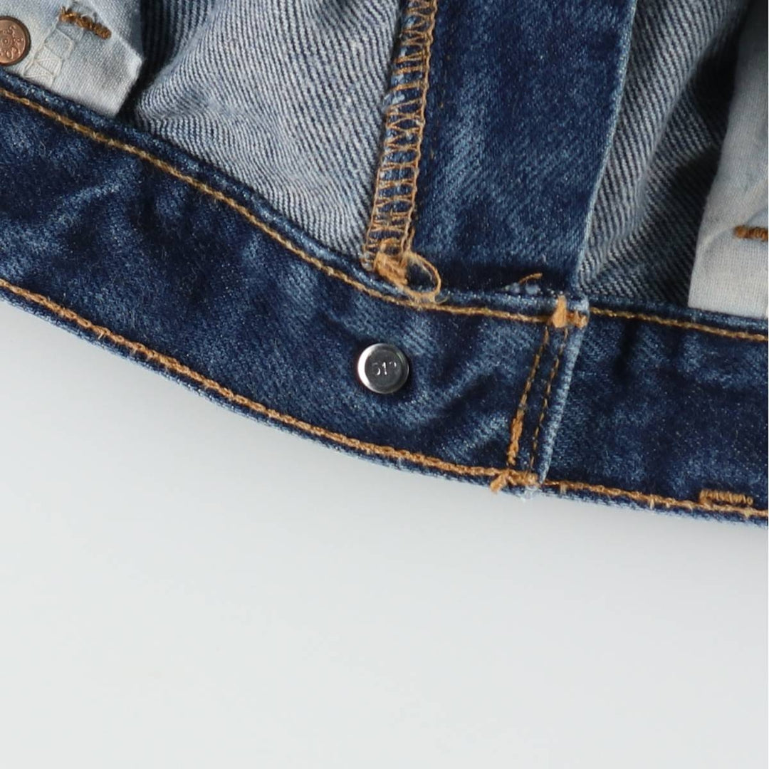 00'S Levi's 505 REGULAR FIT STRAIGHT LEG tapered denim pants made in USA, men's size w34 cotton blue type Vintage Second Hand