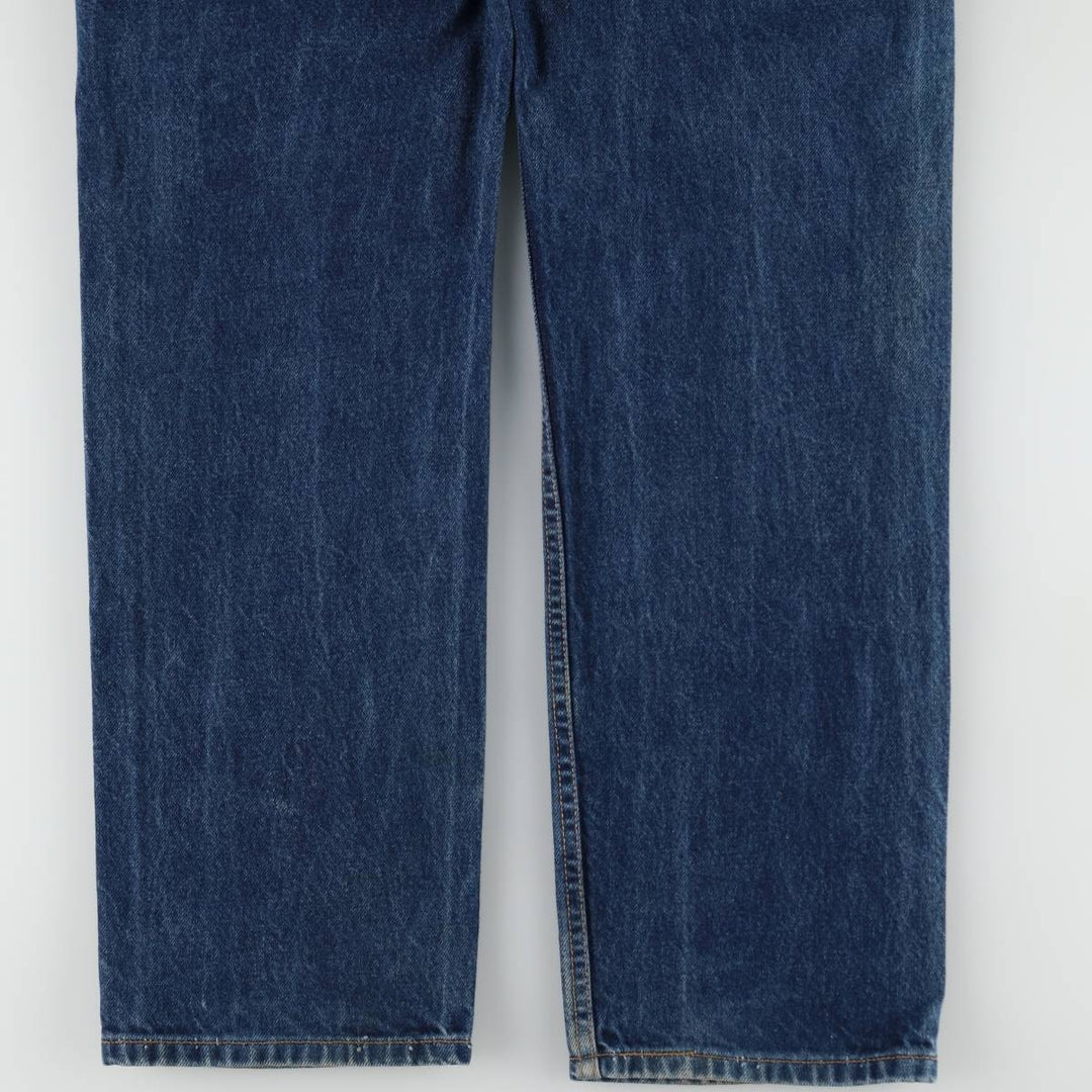 00'S Levi's 505 REGULAR FIT STRAIGHT LEG tapered denim pants made in USA, men's size w34 cotton blue type Vintage Second Hand