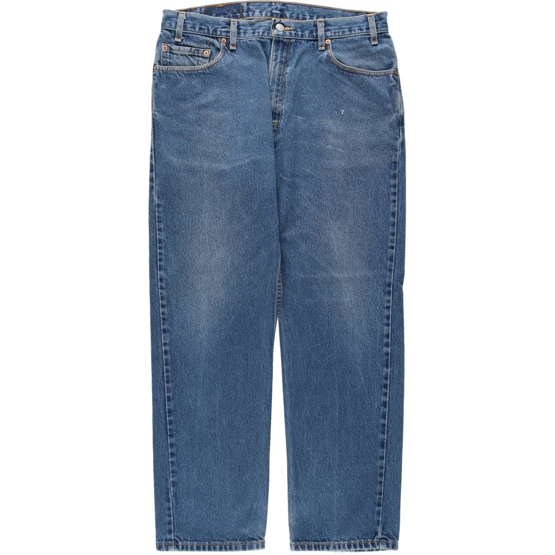 00'S Levi's 505 REGULAR FIT STRAIGHT LEG tapered denim pants made in USA, men's w35 equivalent cotton blue type Vintage Second Hand