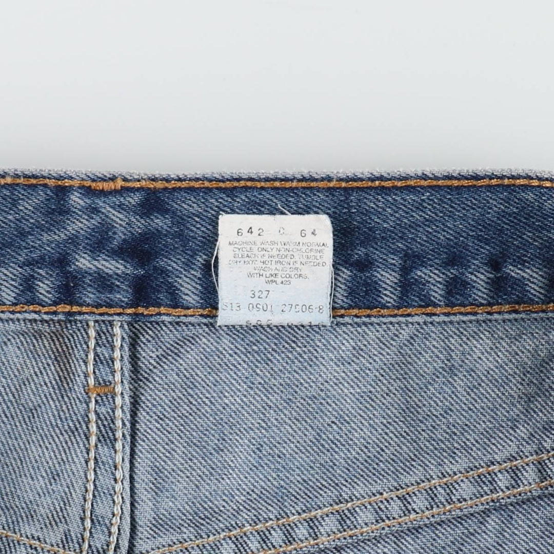 00'S Levi's 505 REGULAR FIT STRAIGHT LEG tapered denim pants made in USA, men's w35 equivalent cotton blue type Vintage Second Hand