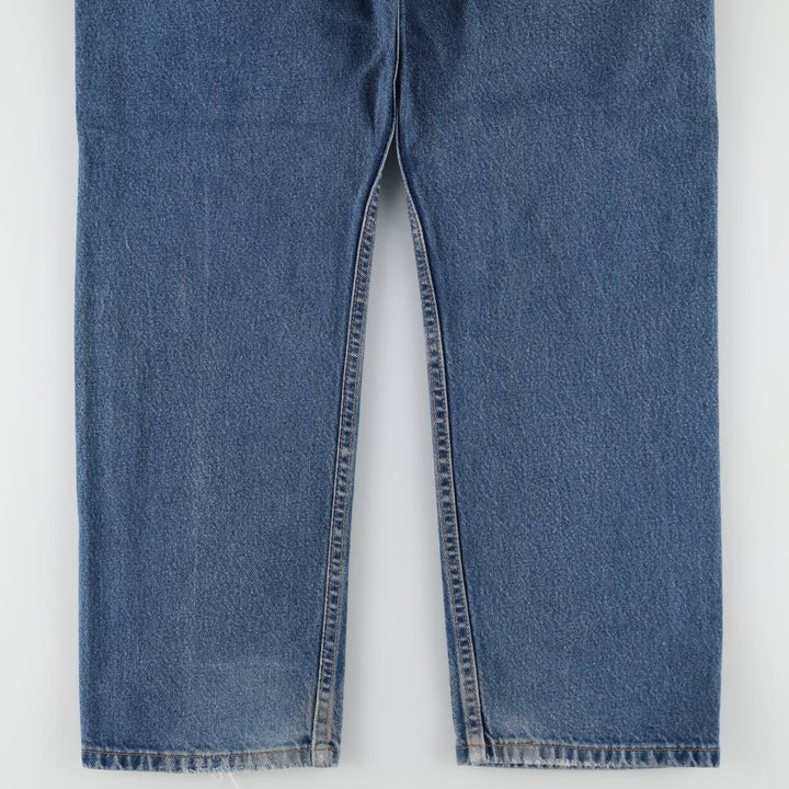 00'S Levi's 505 REGULAR FIT STRAIGHT LEG tapered denim pants made in USA, men's w35 equivalent cotton blue type Vintage Second Hand