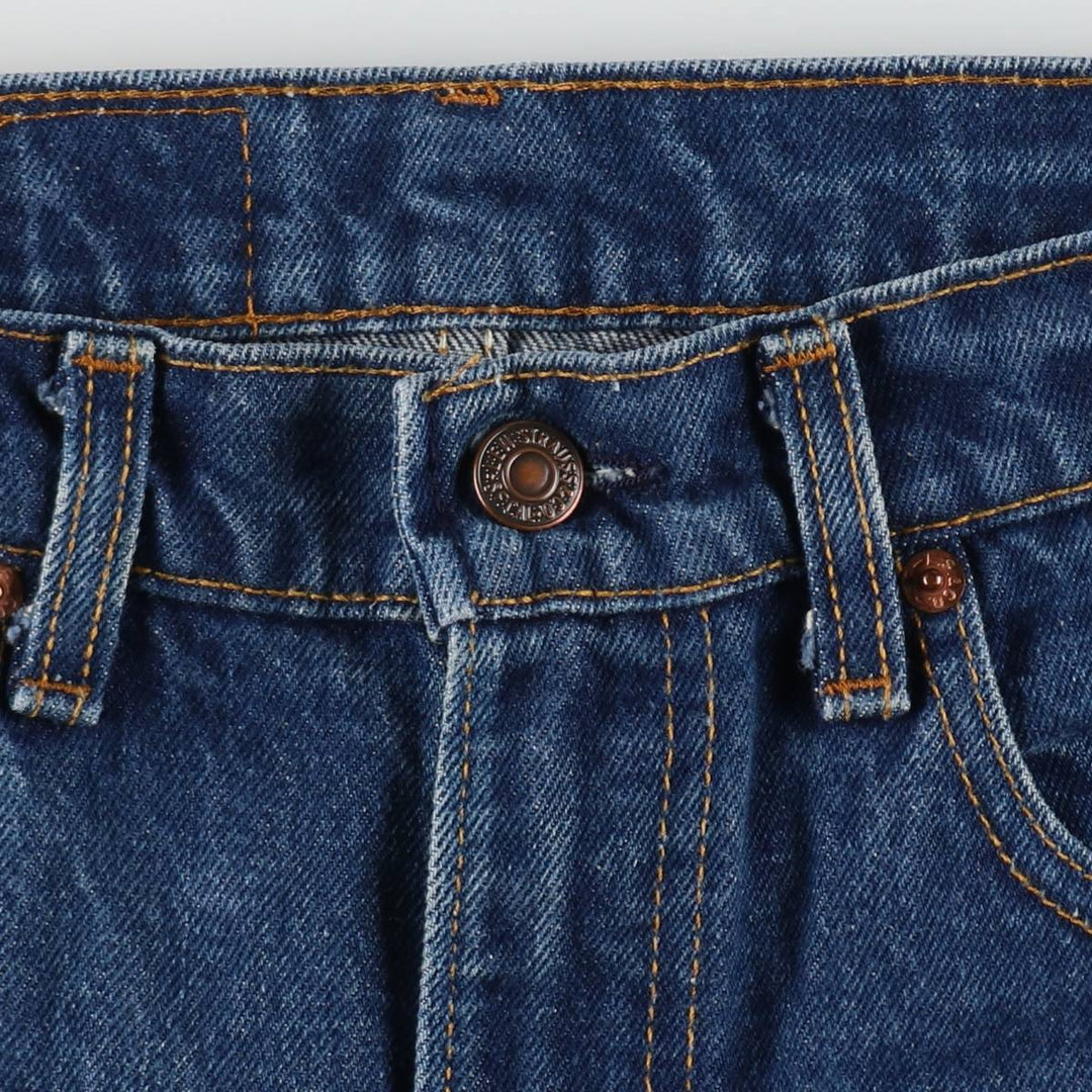 1980'S Levi's 505-0216 Tapered Denim Pants, Made in USA, Men's Size W30 (approx.), Vintage cotton blue type Vintage Second Hand