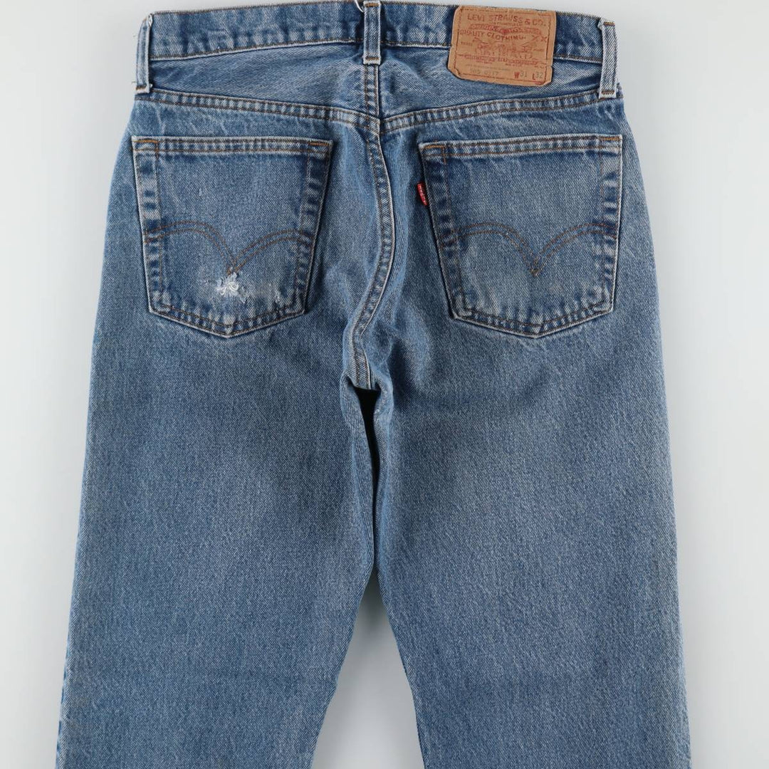Vintage 1990'S Levi's 505-0217 Tapered Denim Pants, Made in USA, Men's Size W30 cotton blue type Vintage Second Hand