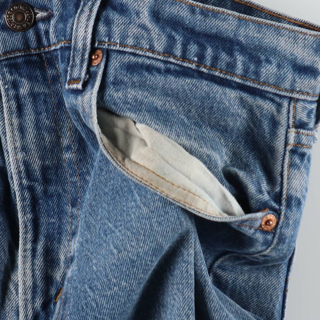 Vintage 1990'S Levi's 505-0217 Tapered Denim Pants, Made in USA, Men's Size W30 cotton blue type Vintage Second Hand