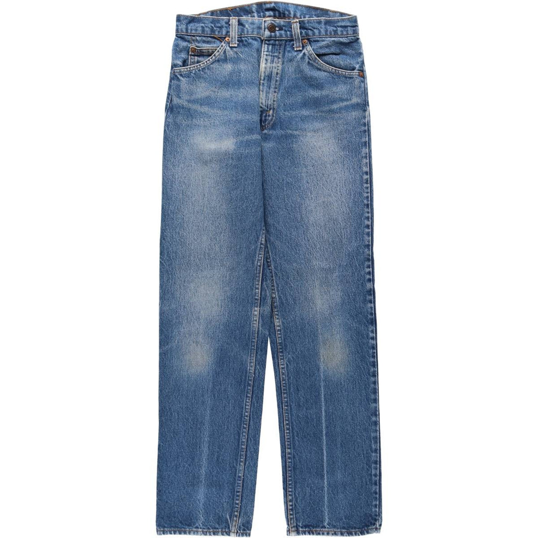 80'S Levi's 20505-0217 Orange Tab Tapered Denim Pants Made in USA Men's W29 Vintage cotton blue type Vintage Second Hand