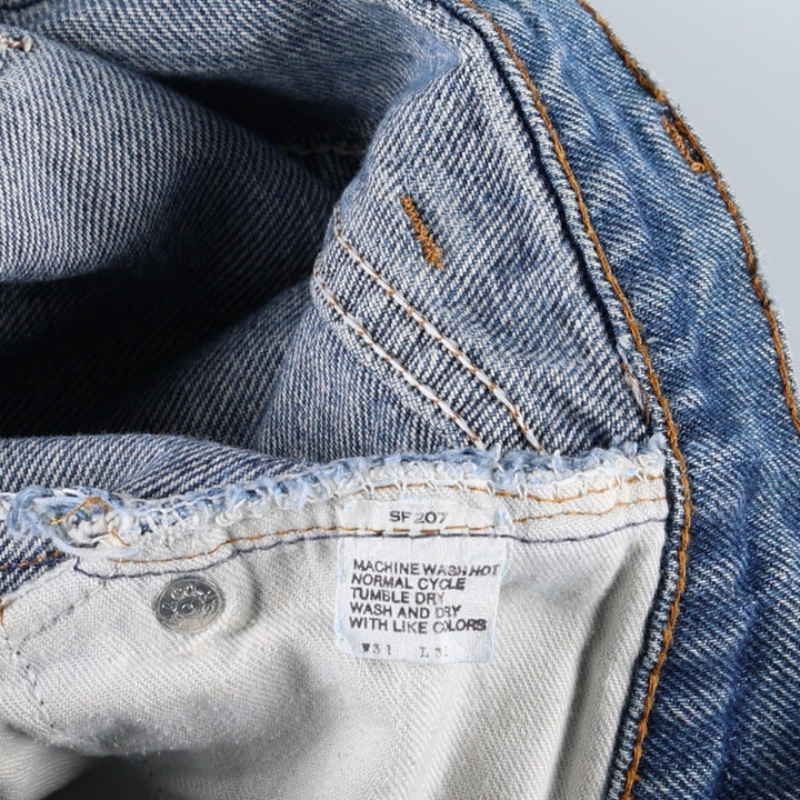 1980'S Levi's 505 Tapered Denim Pants, Men's Size W31 (approx.), Vintage unclear blue type Vintage Second Hand