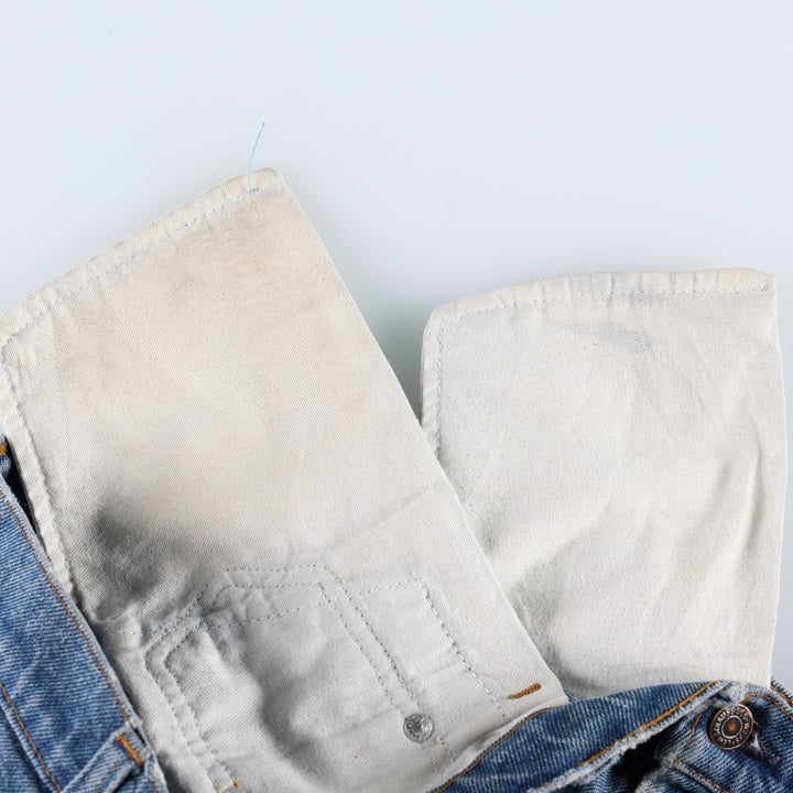 1980'S Levi's 505 Tapered Denim Pants, Men's Size W31 (approx.), Vintage unclear blue type Vintage Second Hand