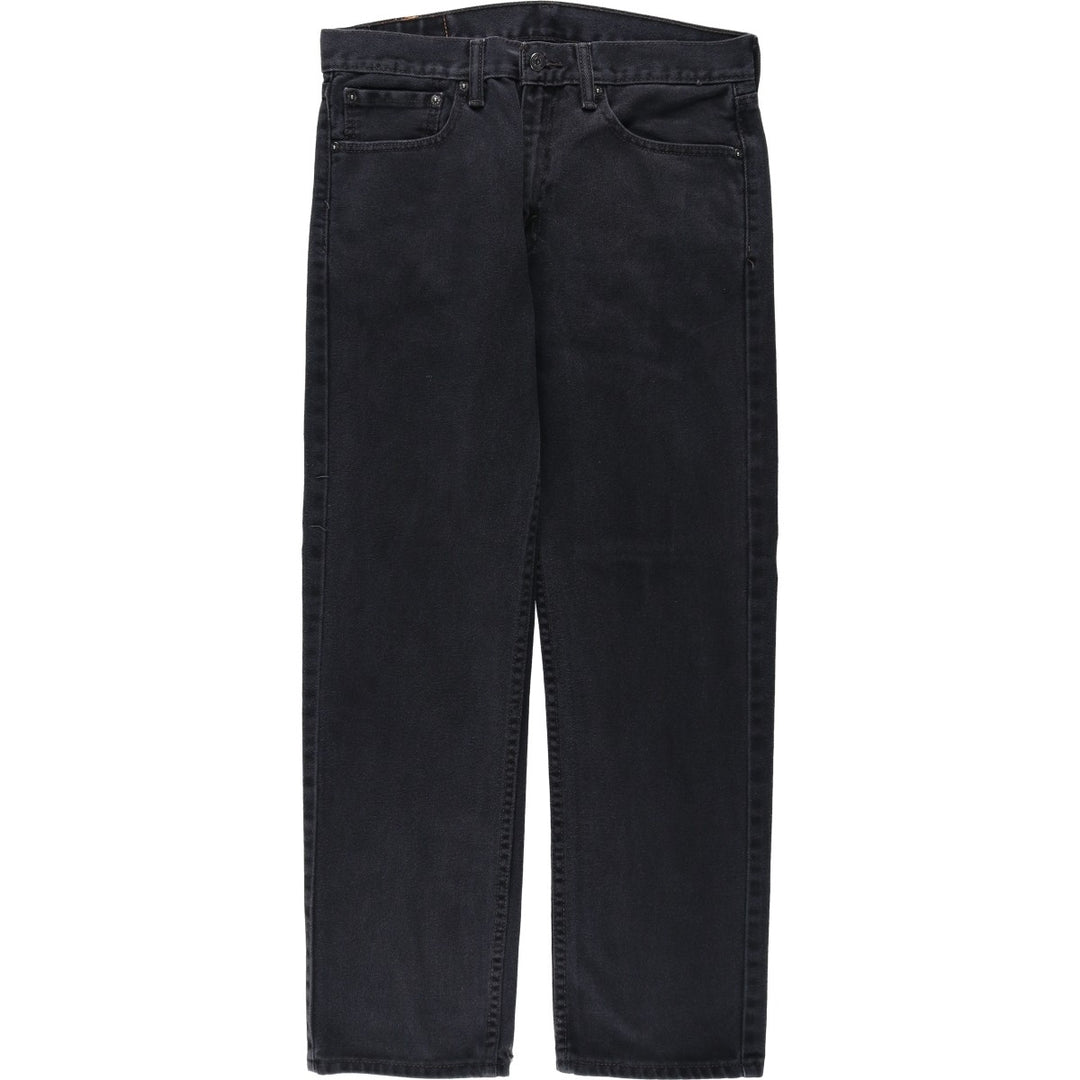 Levi's 505 Black Denim Tapered Denim Pants for Men, W34 equivalent cotton black type Vintage Second Hand