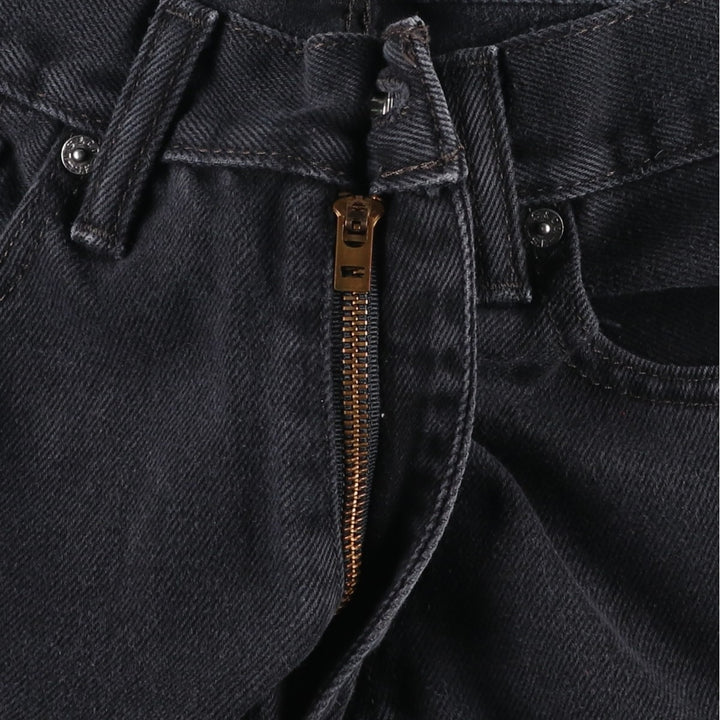 Levi's 505 Black Denim Tapered Denim Pants for Men, W34 equivalent cotton black type Vintage Second Hand
