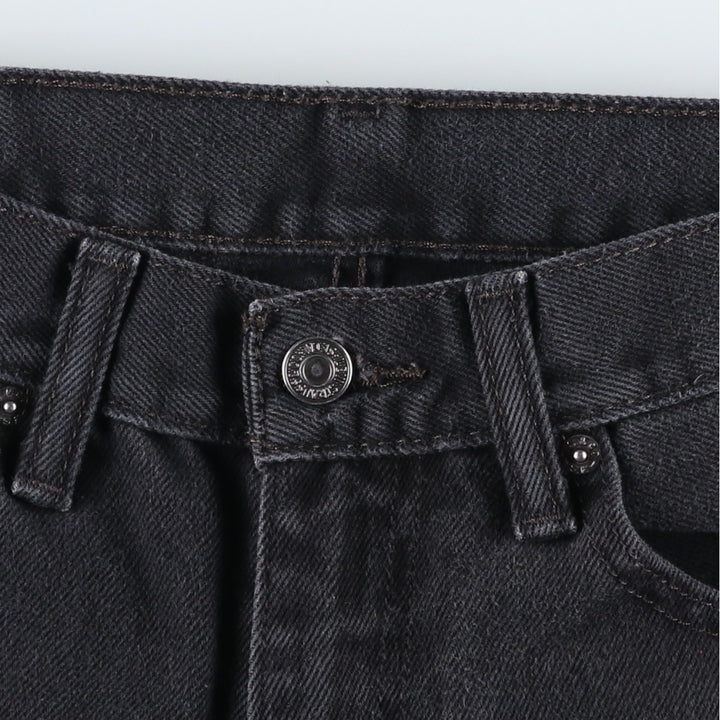 Levi's 505 Black Denim Tapered Denim Pants for Men, W34 equivalent cotton black type Vintage Second Hand