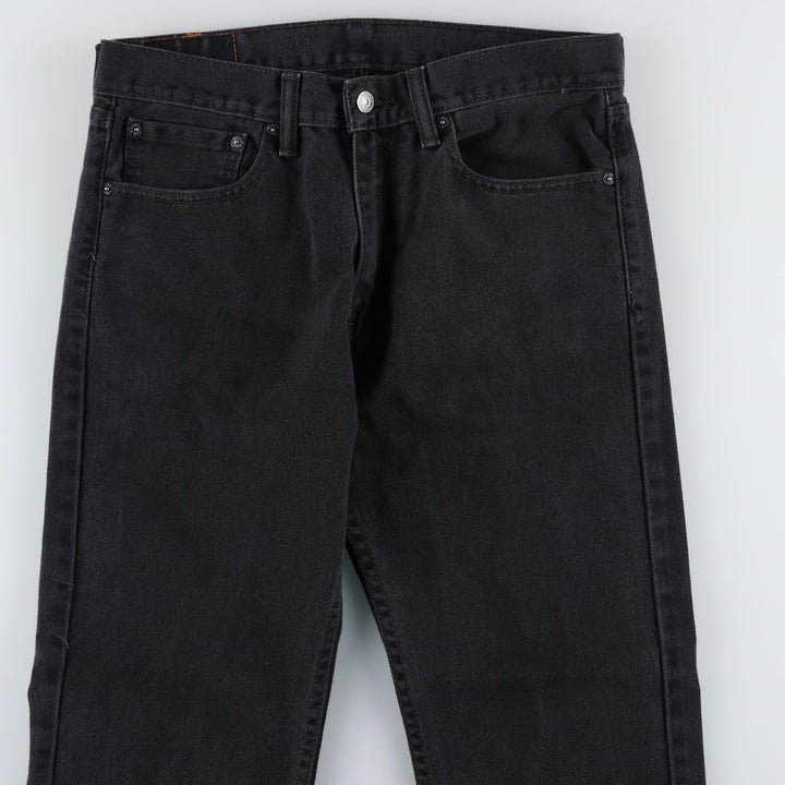 Levi's 505 Black Denim Tapered Denim Pants for Men, W34 equivalent cotton black type Vintage Second Hand