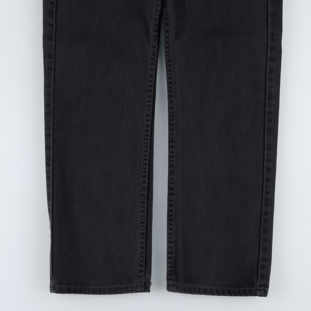 Levi's 505 Black Denim Tapered Denim Pants for Men, W34 equivalent cotton black type Vintage Second Hand