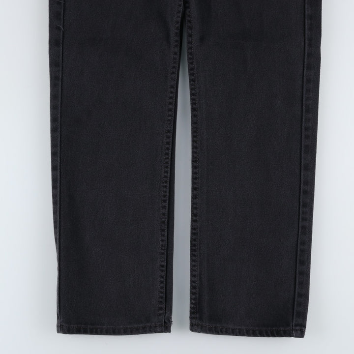 Levi's 505 Black Denim Tapered Denim Pants for Men, W34 equivalent cotton black type Vintage Second Hand