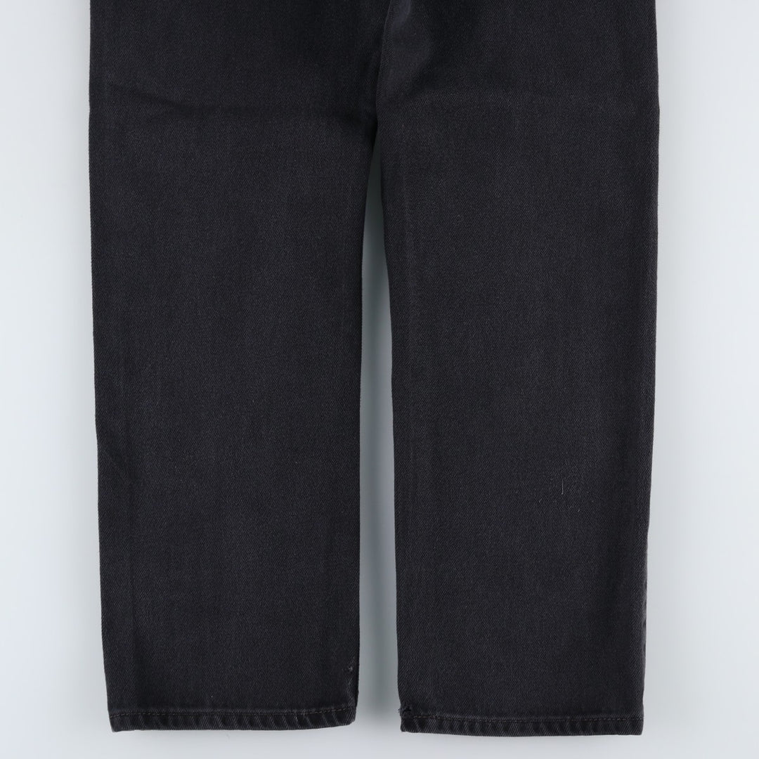 Levi's 505 Black Denim Tapered Denim Pants for Men, W34 equivalent cotton black type Vintage Second Hand