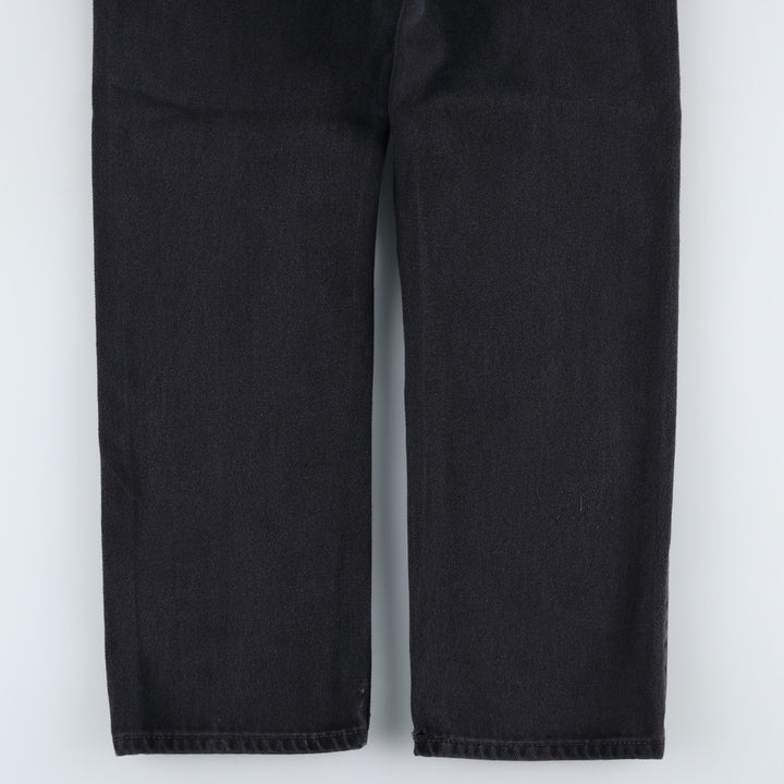 Levi's 505 Black Denim Tapered Denim Pants for Men, W34 equivalent cotton black type Vintage Second Hand