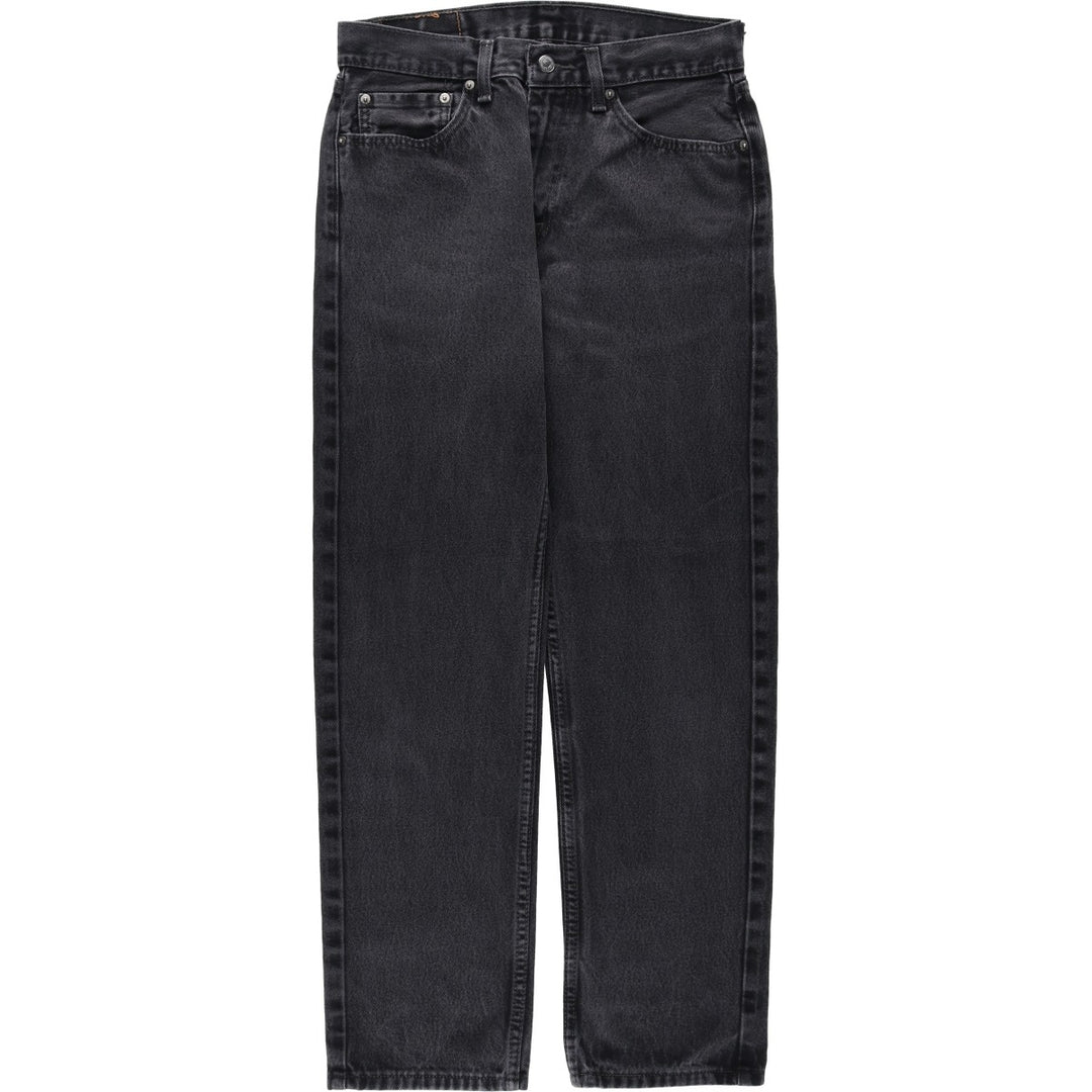 Levi's 505 Black Denim Tapered Denim Pants for Men, W31 equivalent cotton Charcoal Vintage Second Hand