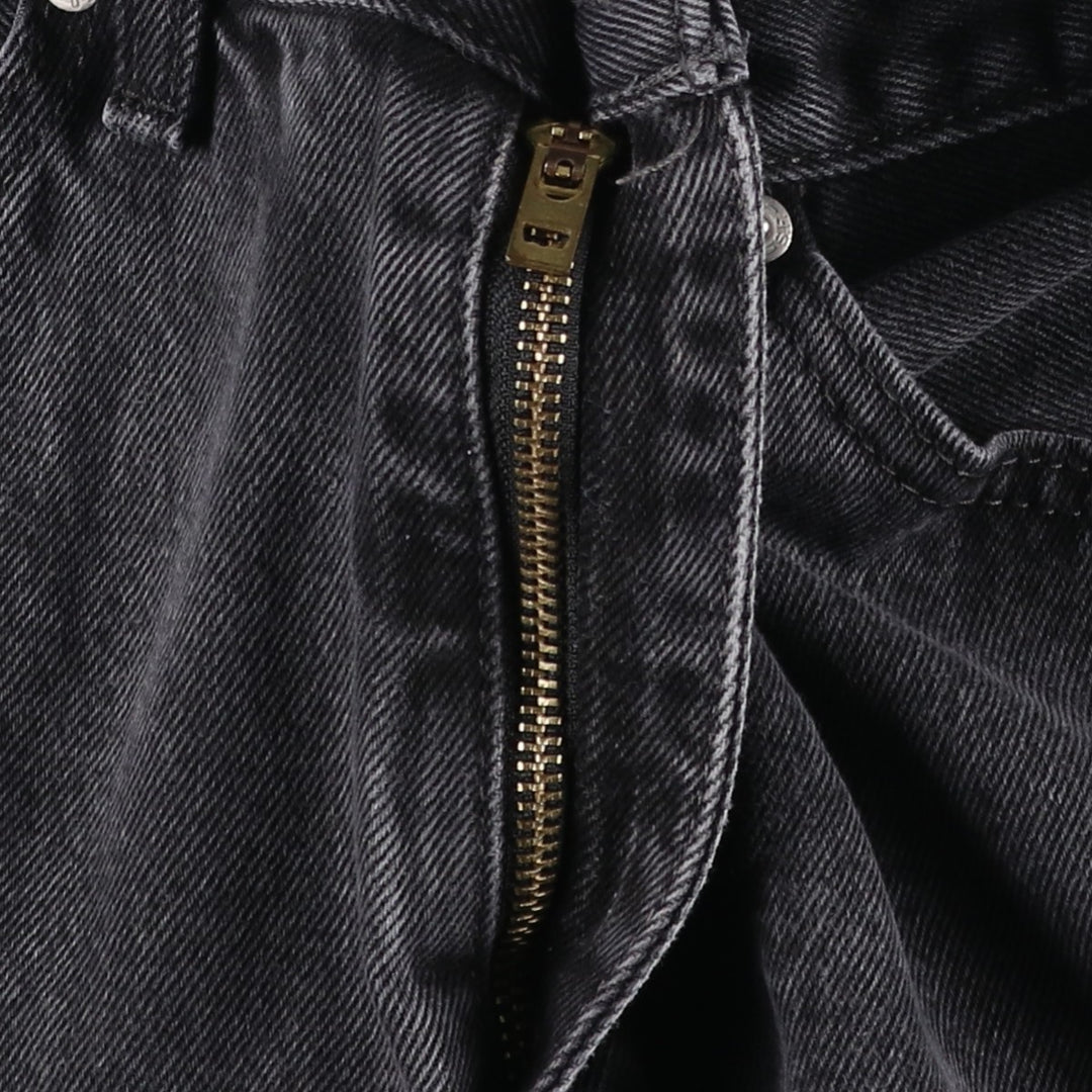 Levi's 505 Black Denim Tapered Denim Pants for Men, W31 equivalent cotton Charcoal Vintage Second Hand