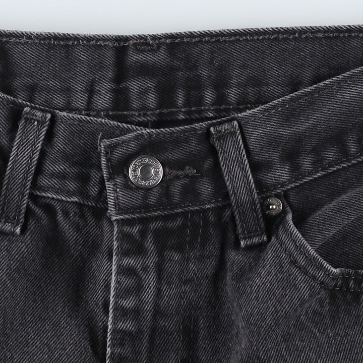 Levi's 505 Black Denim Tapered Denim Pants for Men, W31 equivalent cotton Charcoal Vintage Second Hand