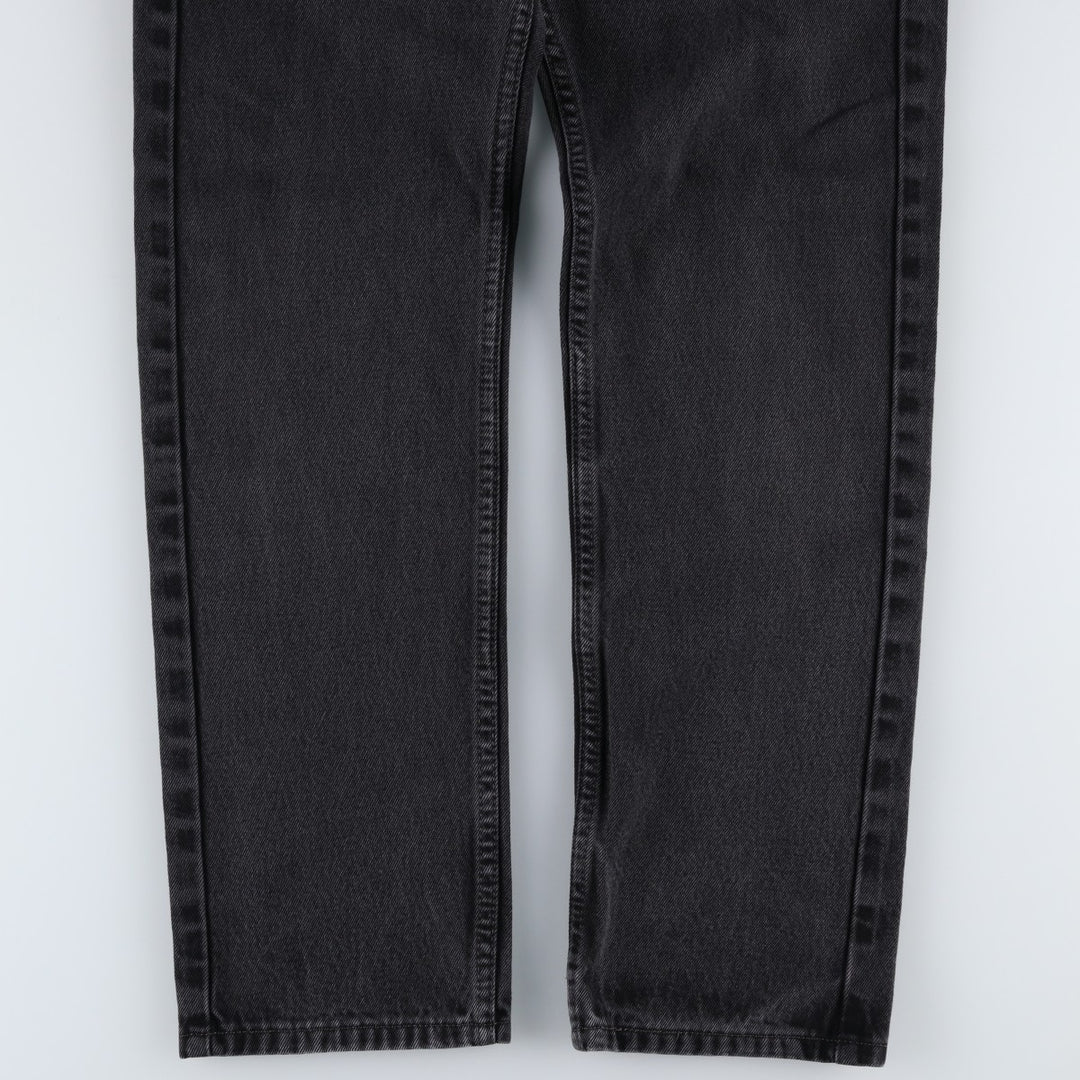 Levi's 505 Black Denim Tapered Denim Pants for Men, W31 equivalent cotton Charcoal Vintage Second Hand