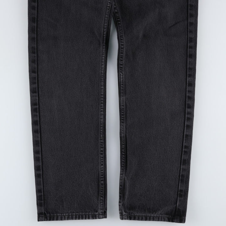 Levi's 505 Black Denim Tapered Denim Pants for Men, W31 equivalent cotton Charcoal Vintage Second Hand