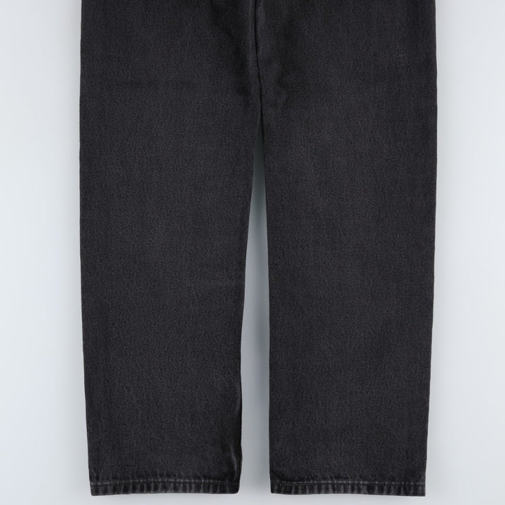 Levi's 505 Black Denim Tapered Denim Pants for Men, W31 equivalent cotton Charcoal Vintage Second Hand