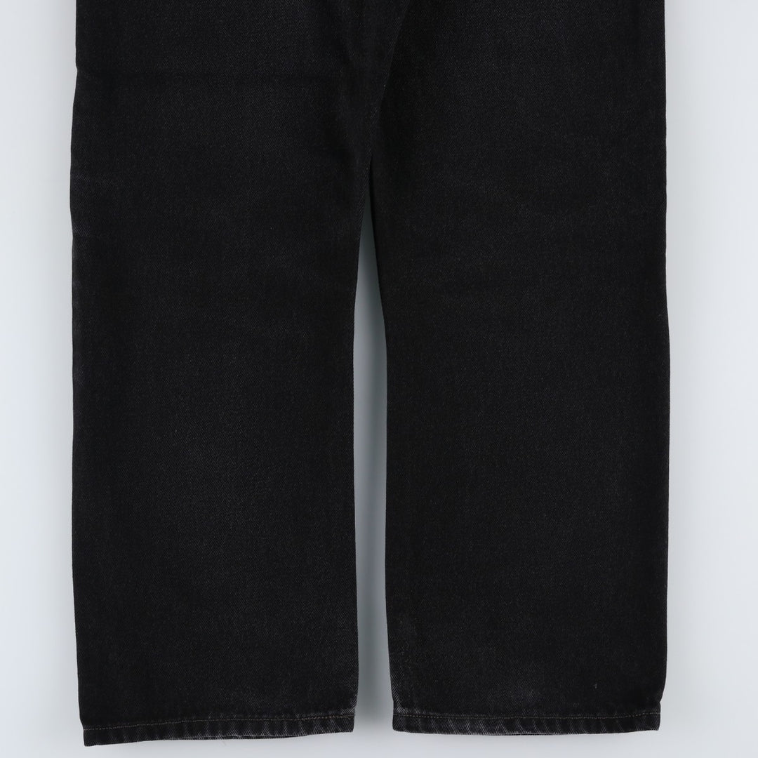 2000'S Levi's 505 Regular Fit Black Denim Tapered Denim Pants, Men's Size 34 cotton black type Vintage Second Hand