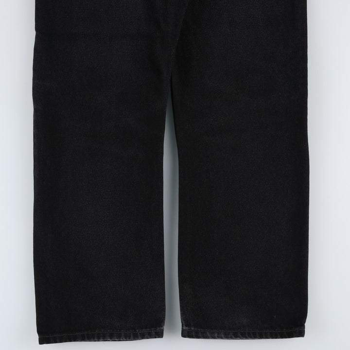 2000'S Levi's 505 Regular Fit Black Denim Tapered Denim Pants, Men's Size 34 cotton black type Vintage Second Hand