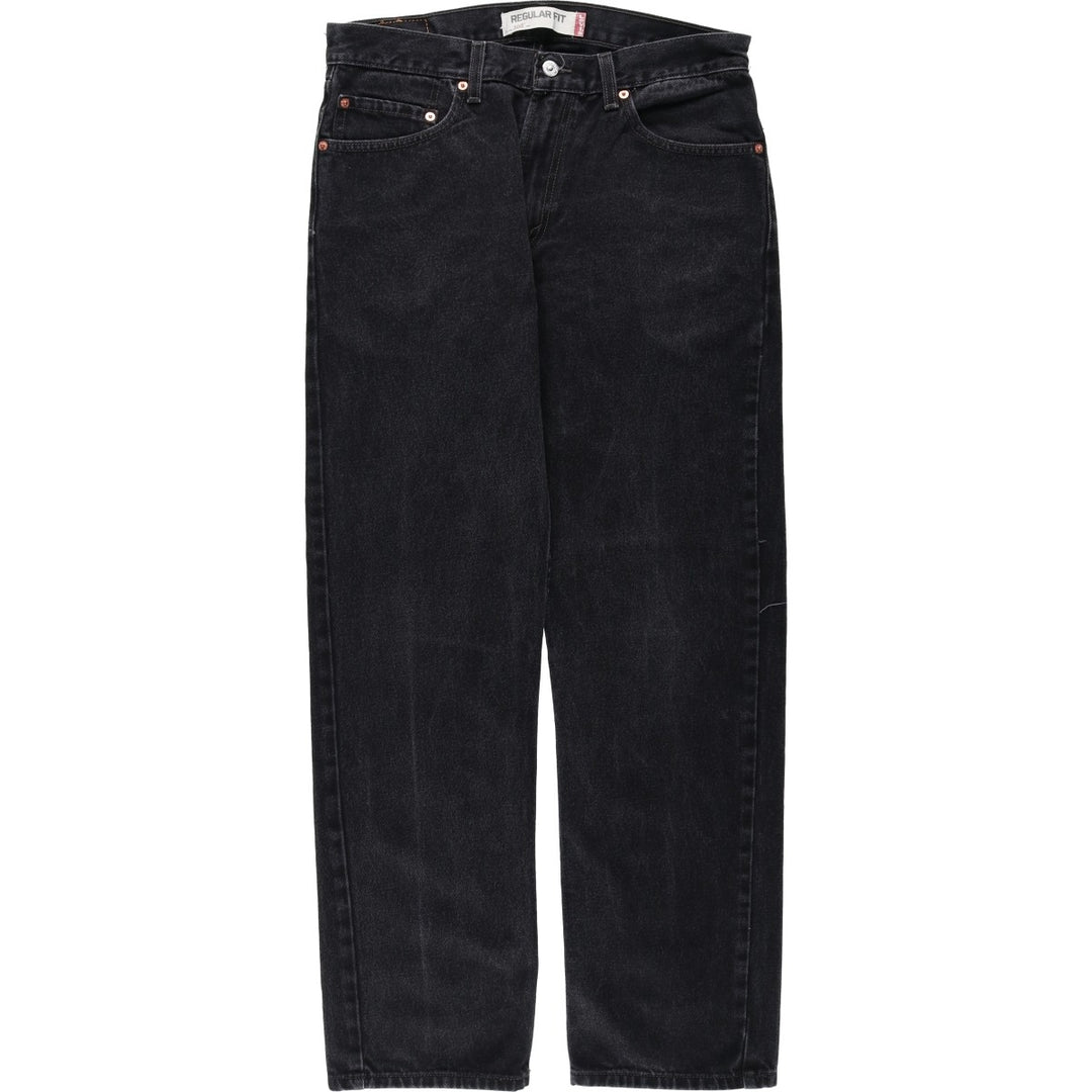 2000'S Levi's 505 Regular Fit Black Denim Tapered Denim Pants, Men's Size 34 cotton black type Vintage Second Hand