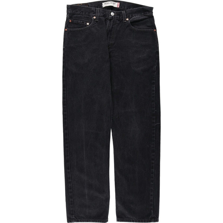 2000'S Levi's 505 Regular Fit Black Denim Tapered Denim Pants, Men's Size 34 cotton black type Vintage Second Hand