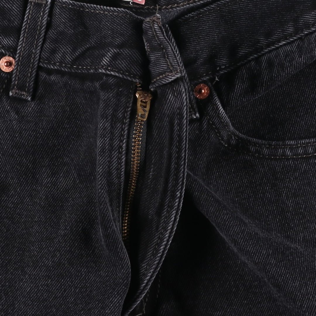 2000'S Levi's 505 Regular Fit Black Denim Tapered Denim Pants, Men's Size 34 cotton black type Vintage Second Hand