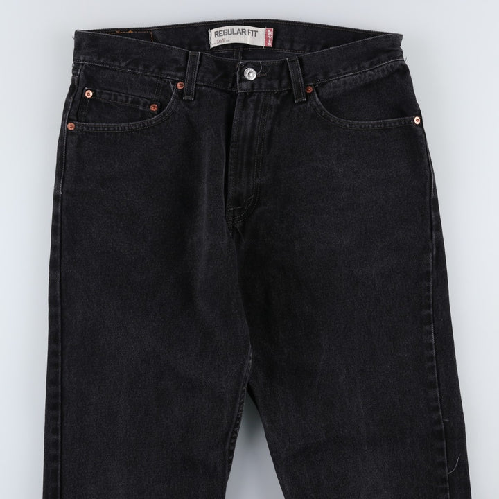 2000'S Levi's 505 Regular Fit Black Denim Tapered Denim Pants, Men's Size 34 cotton black type Vintage Second Hand